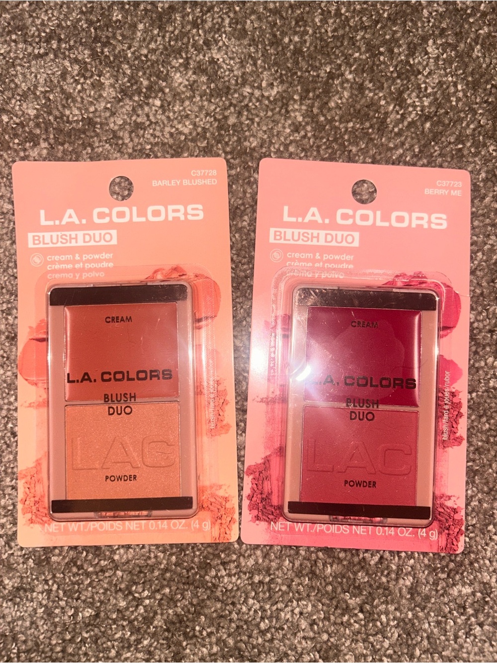 L.A. COLORS Blush Duo - Peach & Berry Shades